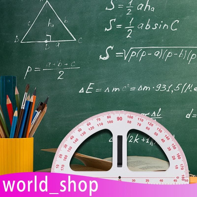 [World_shop] Transferidor Com Alça Removível Ferramenta De Ensino De 50 Cm Régua Transferidora De Matemática