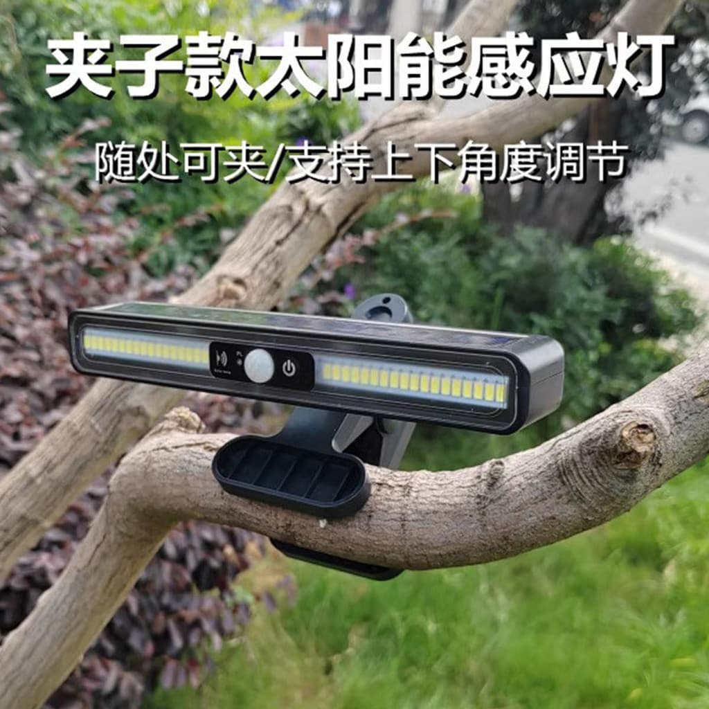 Clipe Solar luz paisagem ao ar livre iluminação à prova dwaterproof água Sensor do corpo humano luz pendurado na parede
