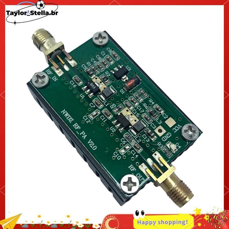 Amplificador De Potência De Banda Larga 2-700M 3W HF FM VHF UHF Ondas Curtas