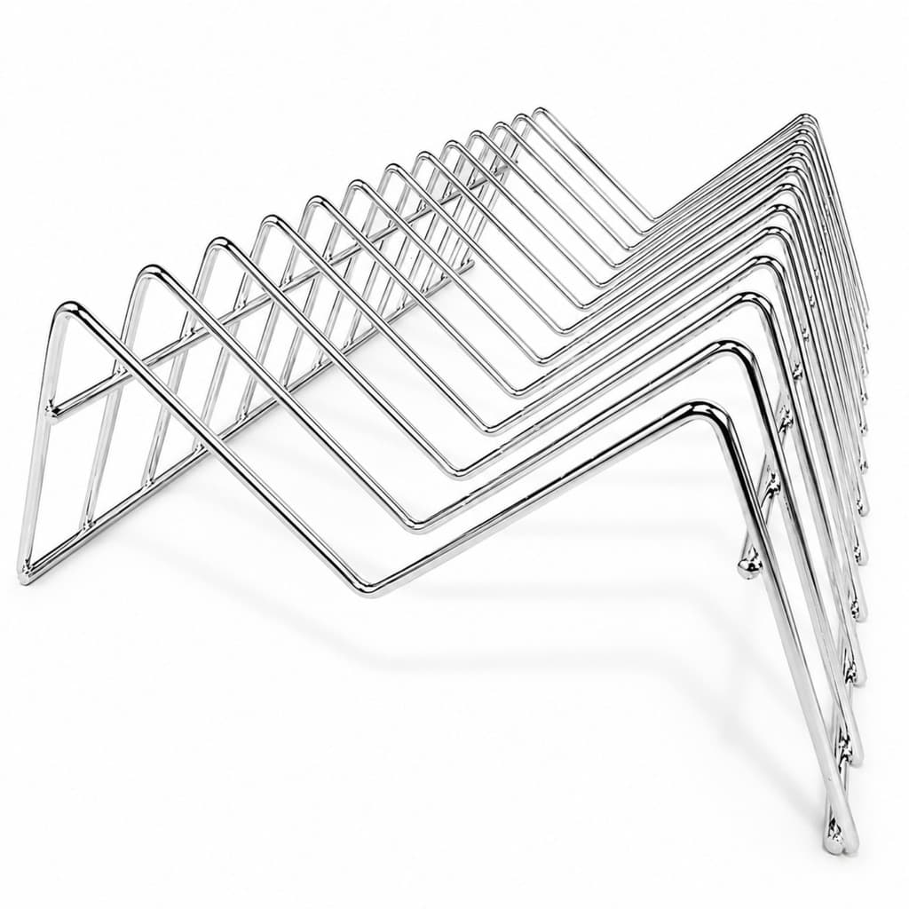 Organizador de Armário Suporte de Prato Vertical Cromado ARM