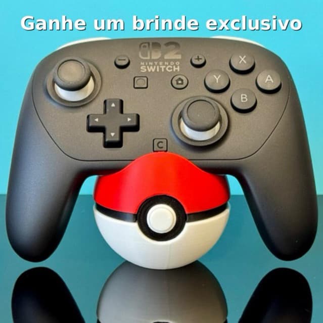 Suporte controle Pro - Playstation e Nintendo - Pokembola spiderman homen aranha bullet bill god off war impressão 3D -