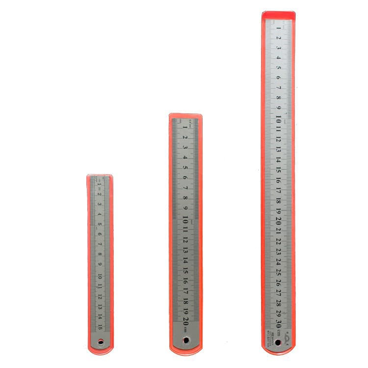 Régua de 20 aço Régua de 15 cm Régua de estudante de Metal de aço inoxidável de 30 cm
