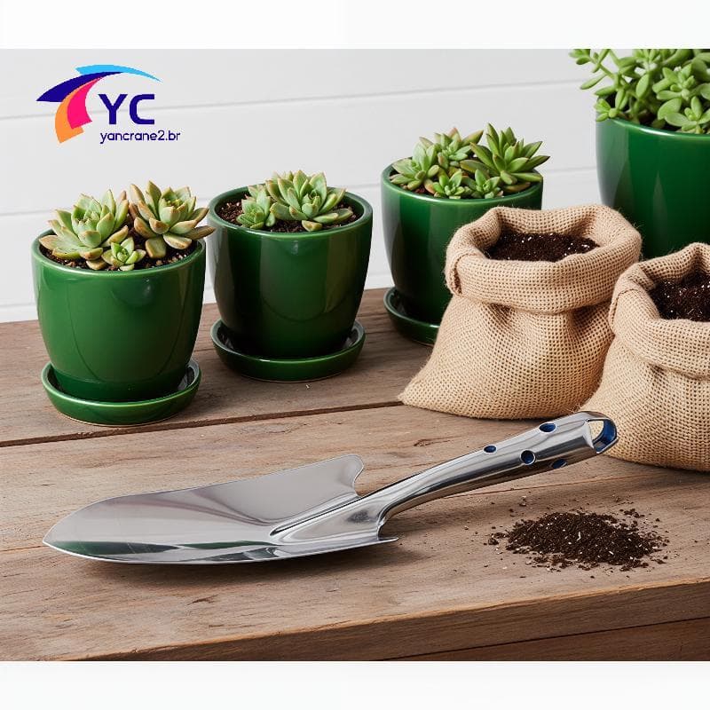 Pá Pequena De Aço Inoxidável De Alta Qualidade YCBR Com Alça Ergonômica Para Fácil Plantio De Flores Em Jardins .