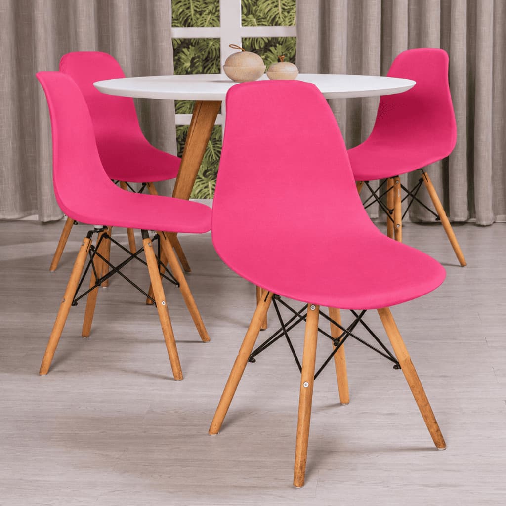 Capa De Cadeira Eiffel Charles Pêra Eames Malha Gel