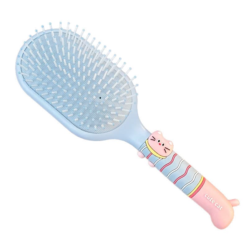 Escova de cabelo com cabo macio e almofada de ar para alisamento, escova de cabeleireiro, escova de cabelo com almofada
