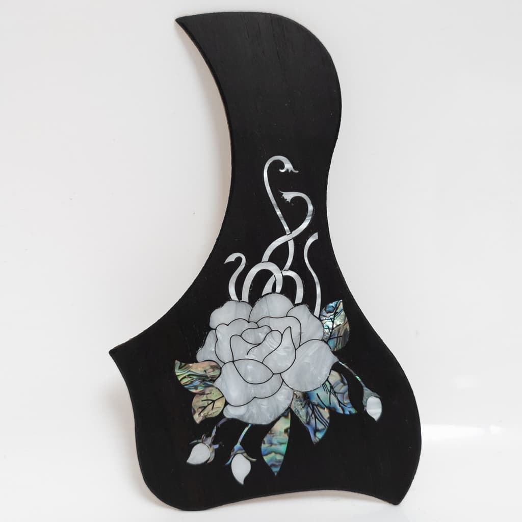 Taylor Guitarra Acústica Pickguard Madeira Maciça Incrustada Abalone Autoadesivo