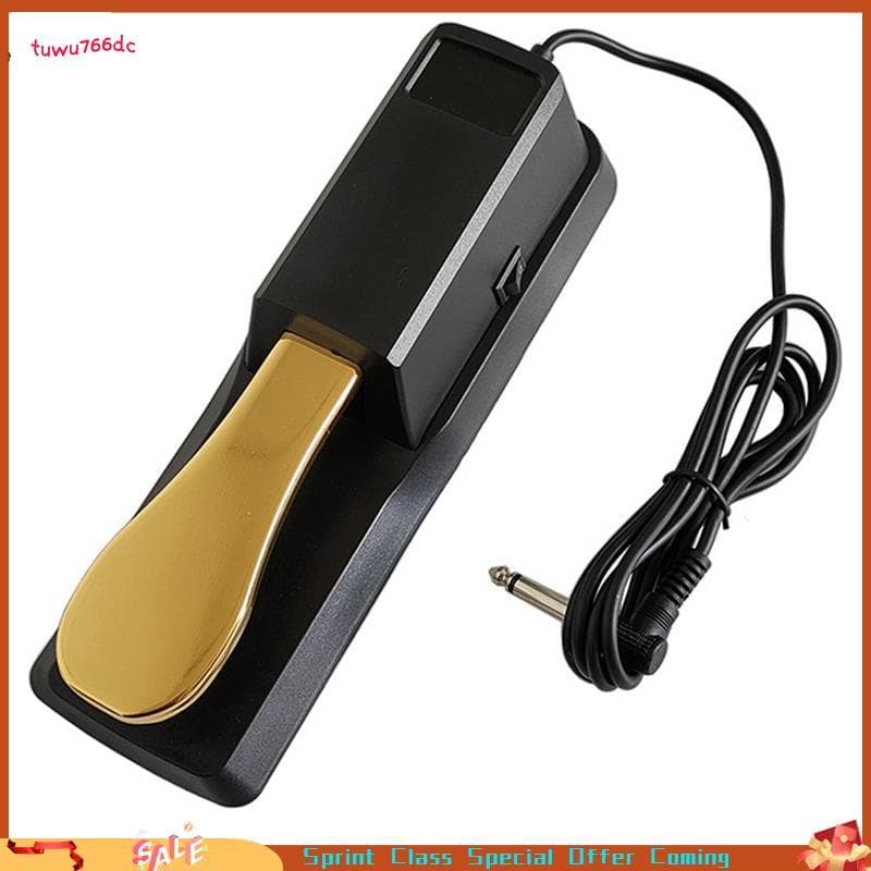 [Entrega Rápida BR] Pedal De Piano Digital Universal Sustentar Eletrônico MIDI Sintetizador Switch Teclado Para