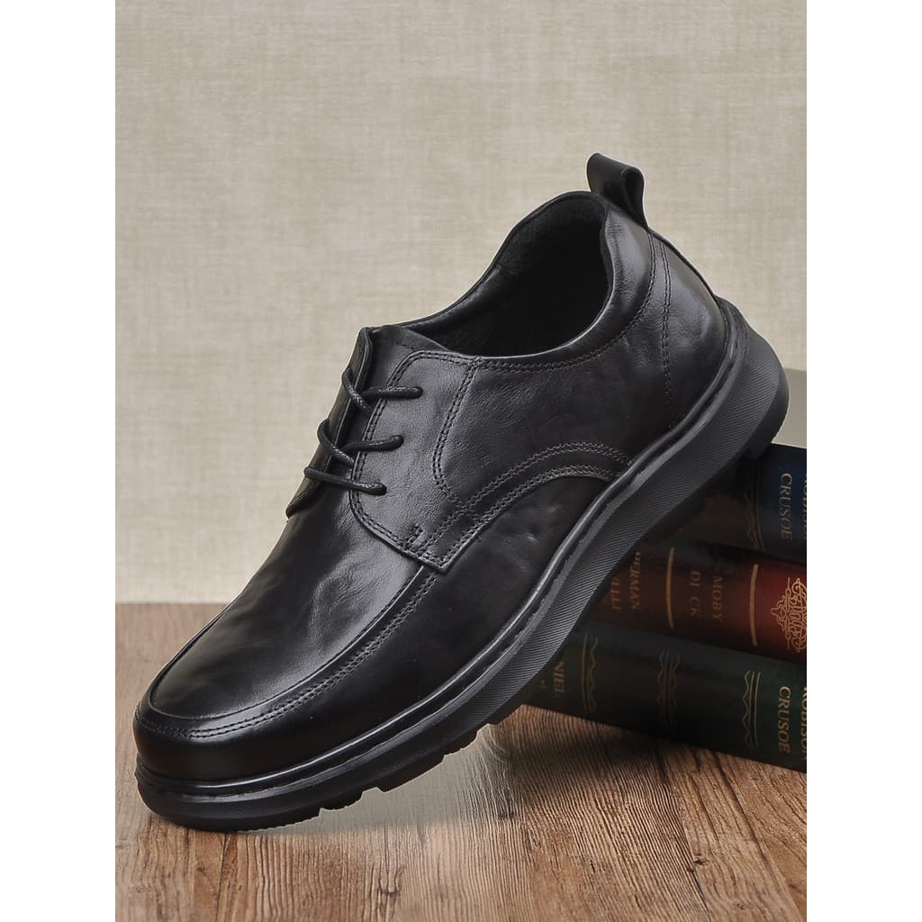 Homens sapatos de couro casuais estilo 2026 primavera respirável couro genuíno negócios sapatos casuais leve confortável