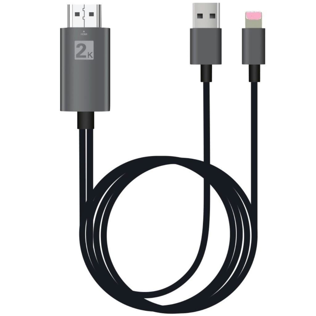 Adequado para iPhone ipad para cabo adaptador HDMI relâmpago para cabo HDMI HD suporte iOS14