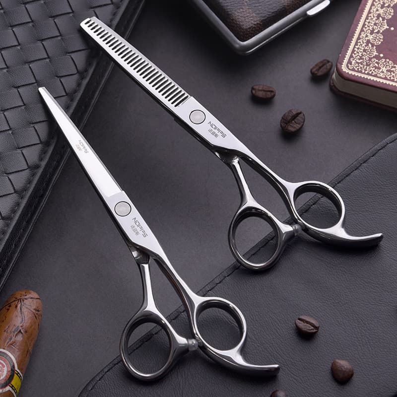 Tesoura de cabeleireiro profissional tesoura de corte de cabelo doméstico aço inoxidável desbaste ferramenta útil deixar