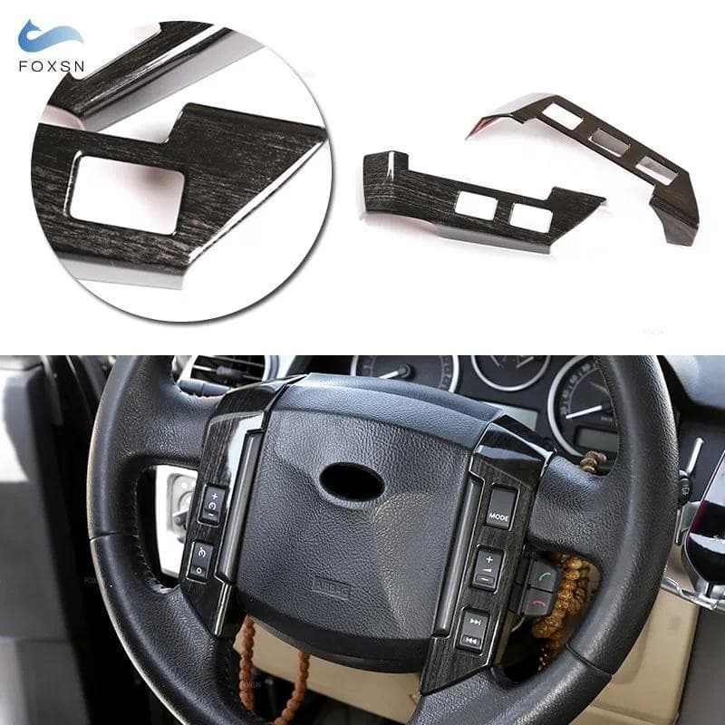 Para Land Rover Discovery 3 LR3 Range Esporte Freelander 2 Acessórios Do Carro Interior Volante Botão Capa Guarnição