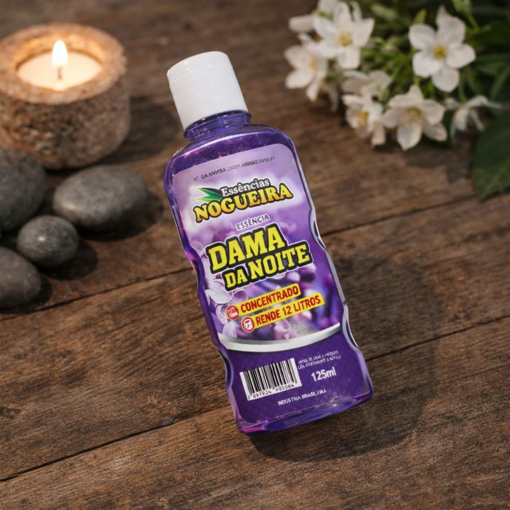 Essência Dama da Noite Concentrada 125ml Nogueira | Rende 12 Litros | Aroma Intenso e Duradouro