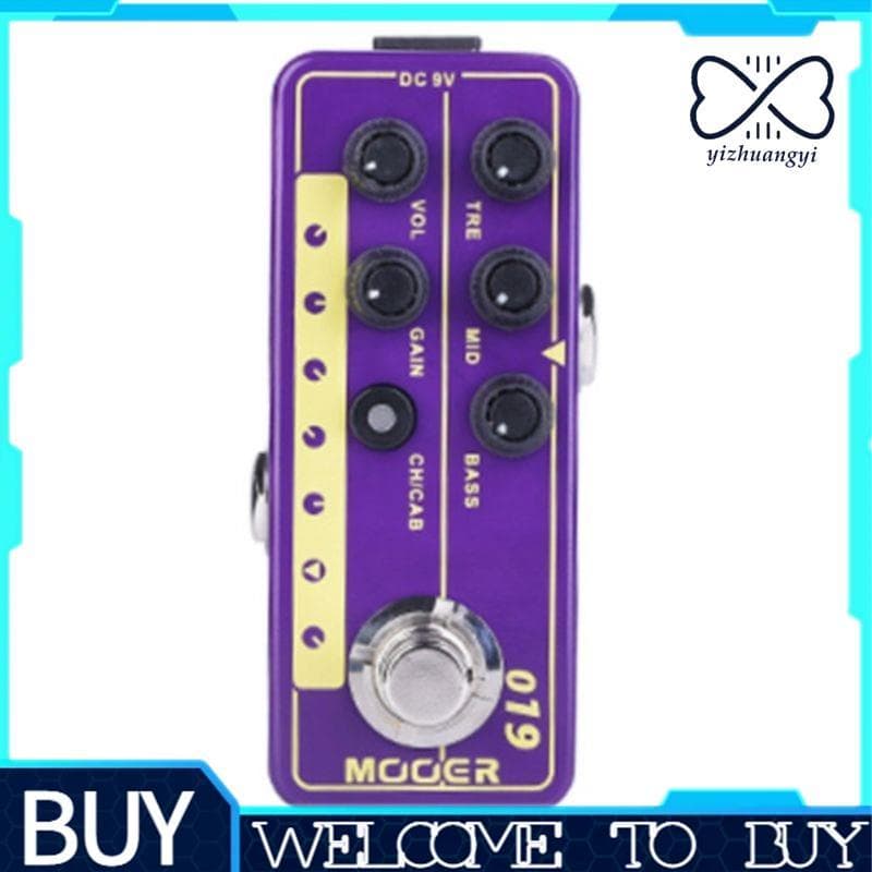 Efeitos De Guitarra 019 UK Gold PLX Pré-Amplificador Digital , Equalizador De 3 Bandas , Controle De Ganho E Volume Para