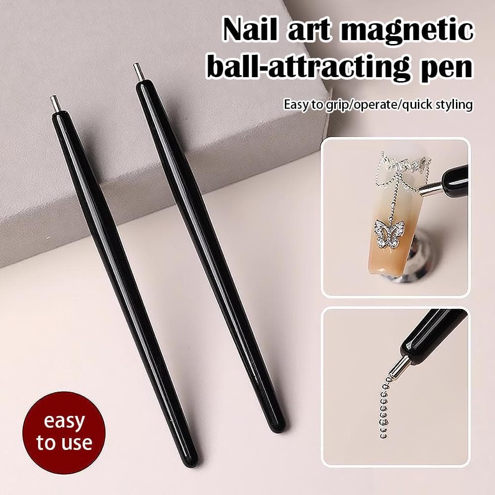 Ferramentas De Manicure Caneta Magnética Absorvente Bolas De Aço Do Prego 3 Arte Bola-Traindo Cores L9O1