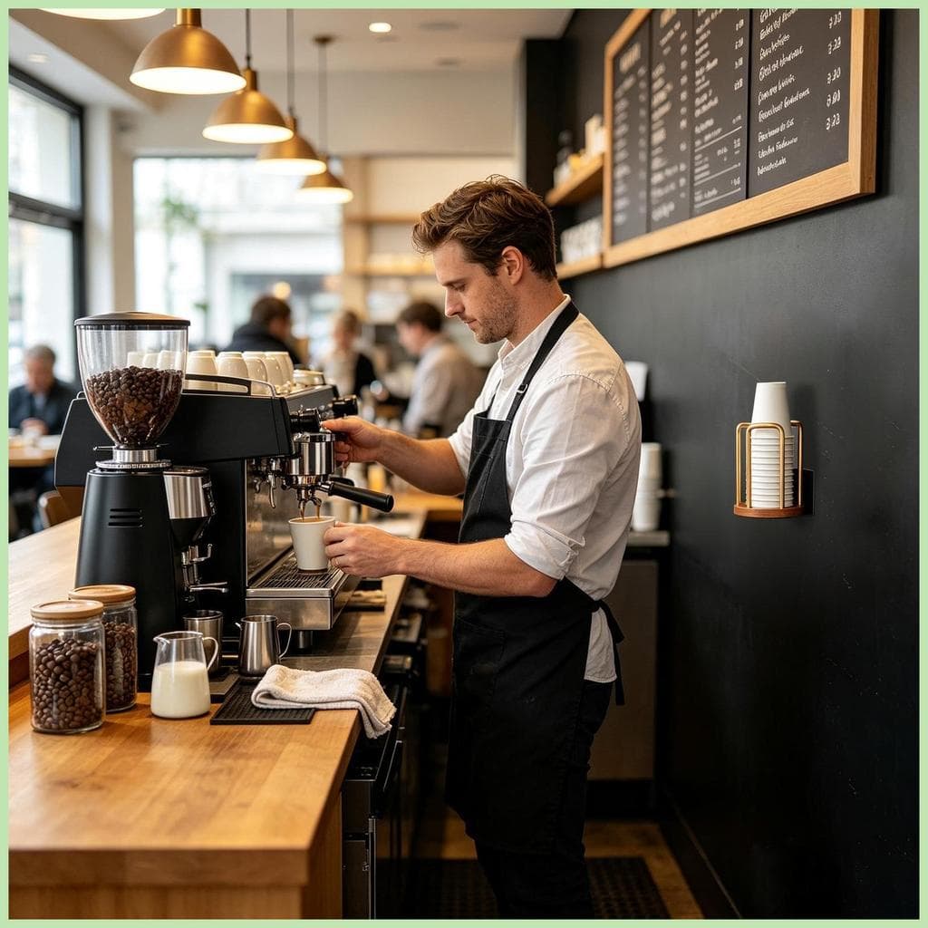 Suporte De Copo De Café Metal Resistente Rack De Talheres Com Base Papel Para Estudo Canto Barra Contador Festa kagli1br
