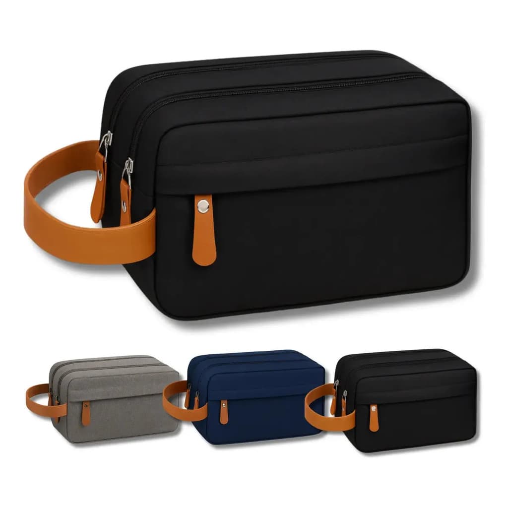 Necessaire Masculino Feminino Grande Bolsa Organizadora de Mala Viagem Estojo Impermeável Com Alça Unissex Resistente