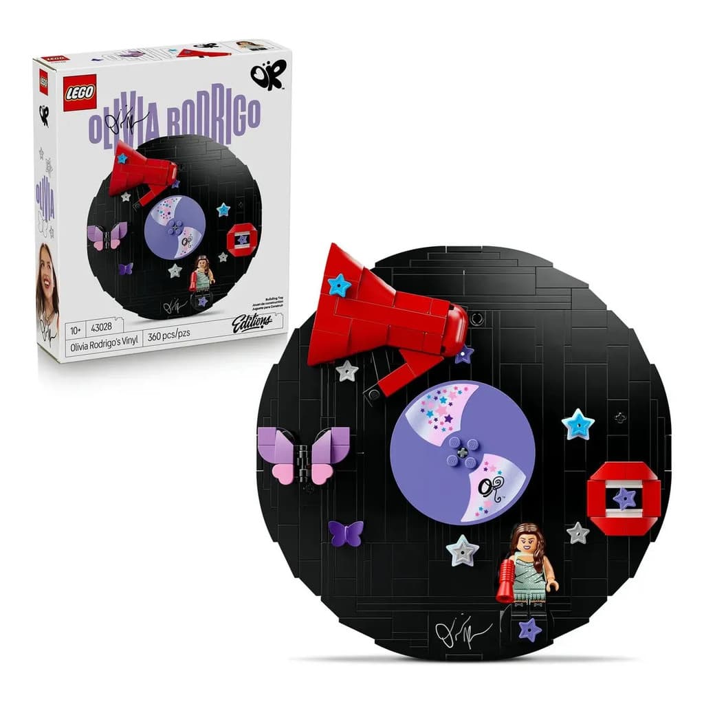 LEGO 43028 Editions Vinil da Olivia Rodrigo 360 Peças Kit de Construção para Fãs, Colecionadores e Decoração
