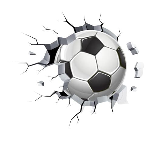 Adesivo Bola de Futebol Decorativo Quarto Sala Casa Parede Loja
