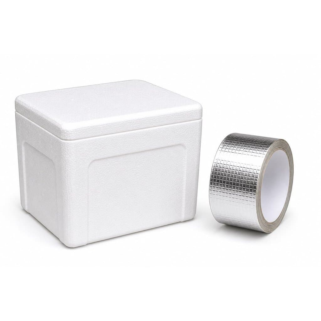 01 Unidade Fita Adesiva Aluminizada Ar Quente E Frio 45mm X 30m PREMIUM