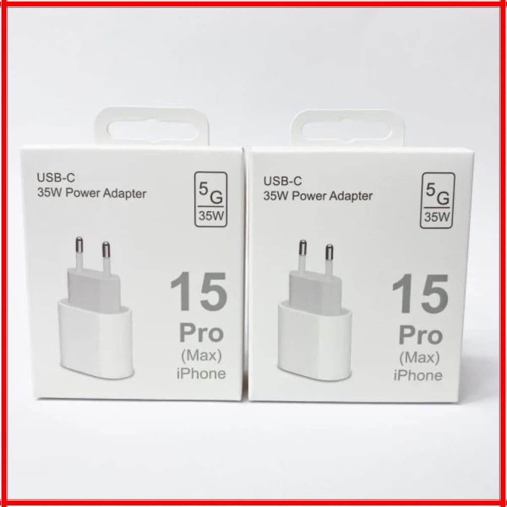 Carregador Turbo 35W iPhone USB C Original Fonte PD Carregador iPhone 15 ao 17 Pro Max