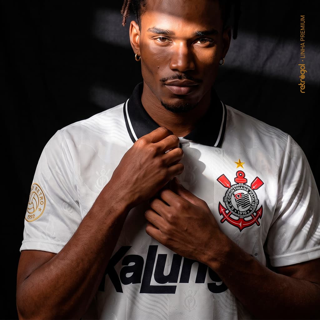 Camisa Corinthians Kalunga 1992 Relíquia Branca Masculina