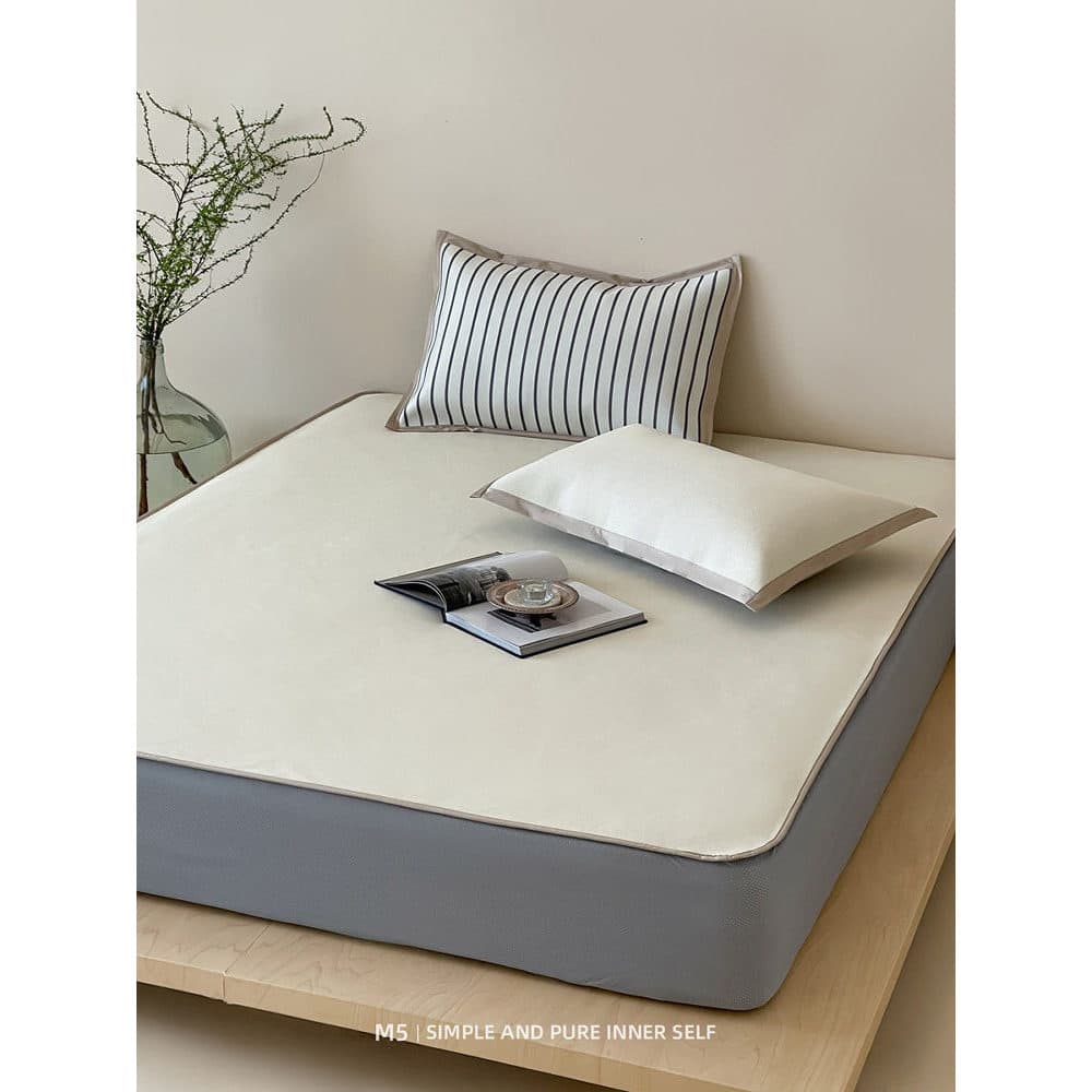High-End simples verão ar condicionado seda gelo macio fresco esteira conjunto de três peças doméstico lavável à máquina