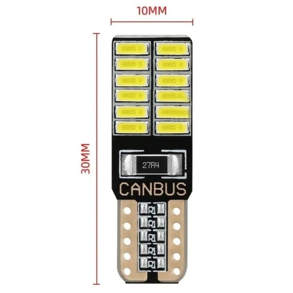 Kit Lampadas Ultra Led Premium Luz De Placa Citroen Ds3
