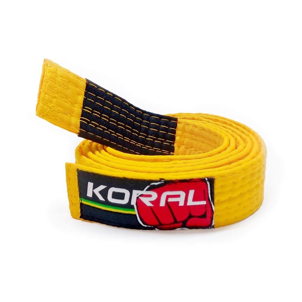 Faixa Jiu-Jitsu Amarela Infantil Koral