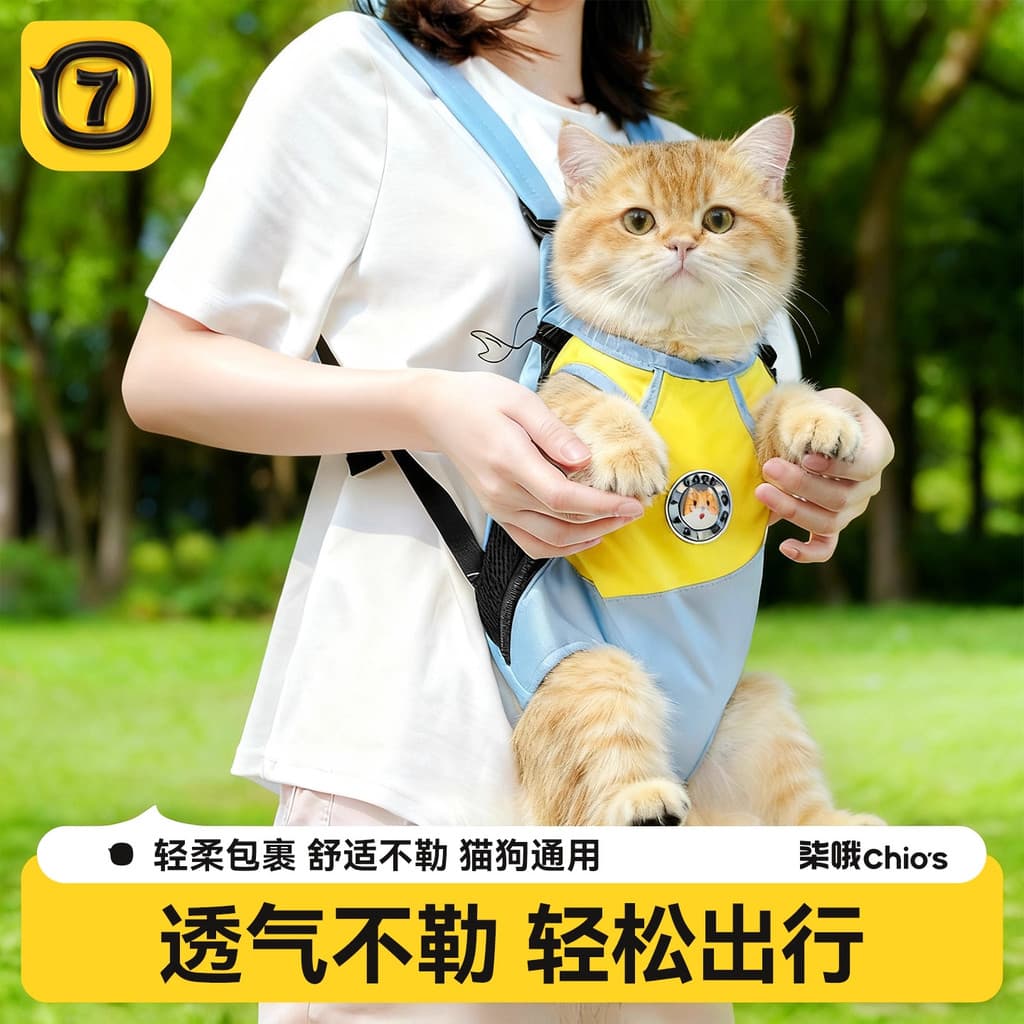 Gato Outing mochila portátil cinta peito Pet mochila gato saco de volta gato ferramenta útil filhote de cachorro carrega