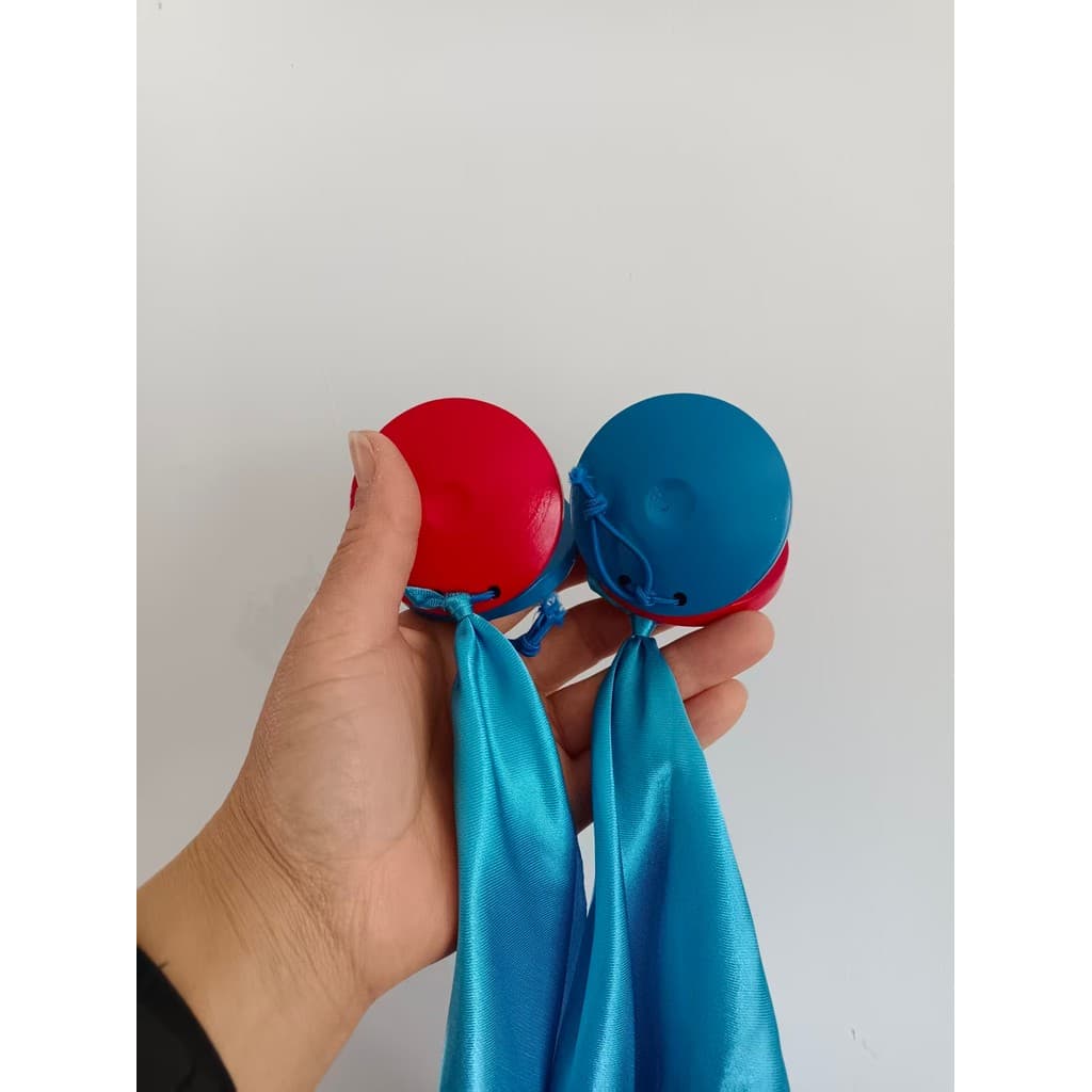 Instrumento Musical Infantil Castanholas Eloquência Dedicado Pequeno Allegro Orff Instrumento de Percussão Vermelho Amar