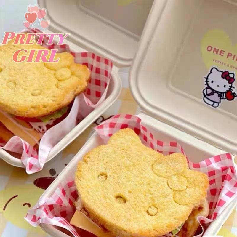 [Pretty ggirl] Molde De Biscoito Kawaii Hello Kitty Anime Sanrio KT Cat DIY Cortadores De Biscoitos De Chocolate Acessór