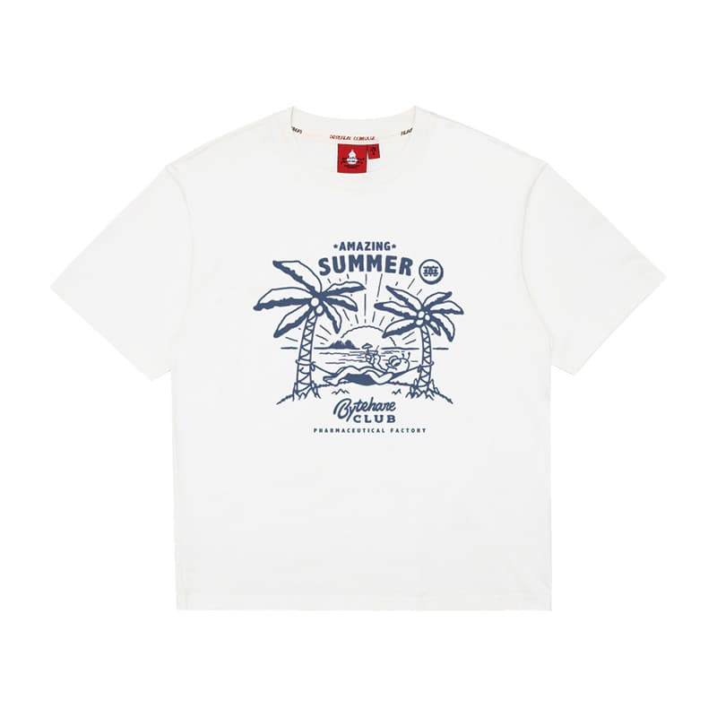 [149 Yuan Escolha Três Peças] Algodão Puro Casual Manga Curta Verão Rua Graffiti Camiseta Estampada Solta Masculina