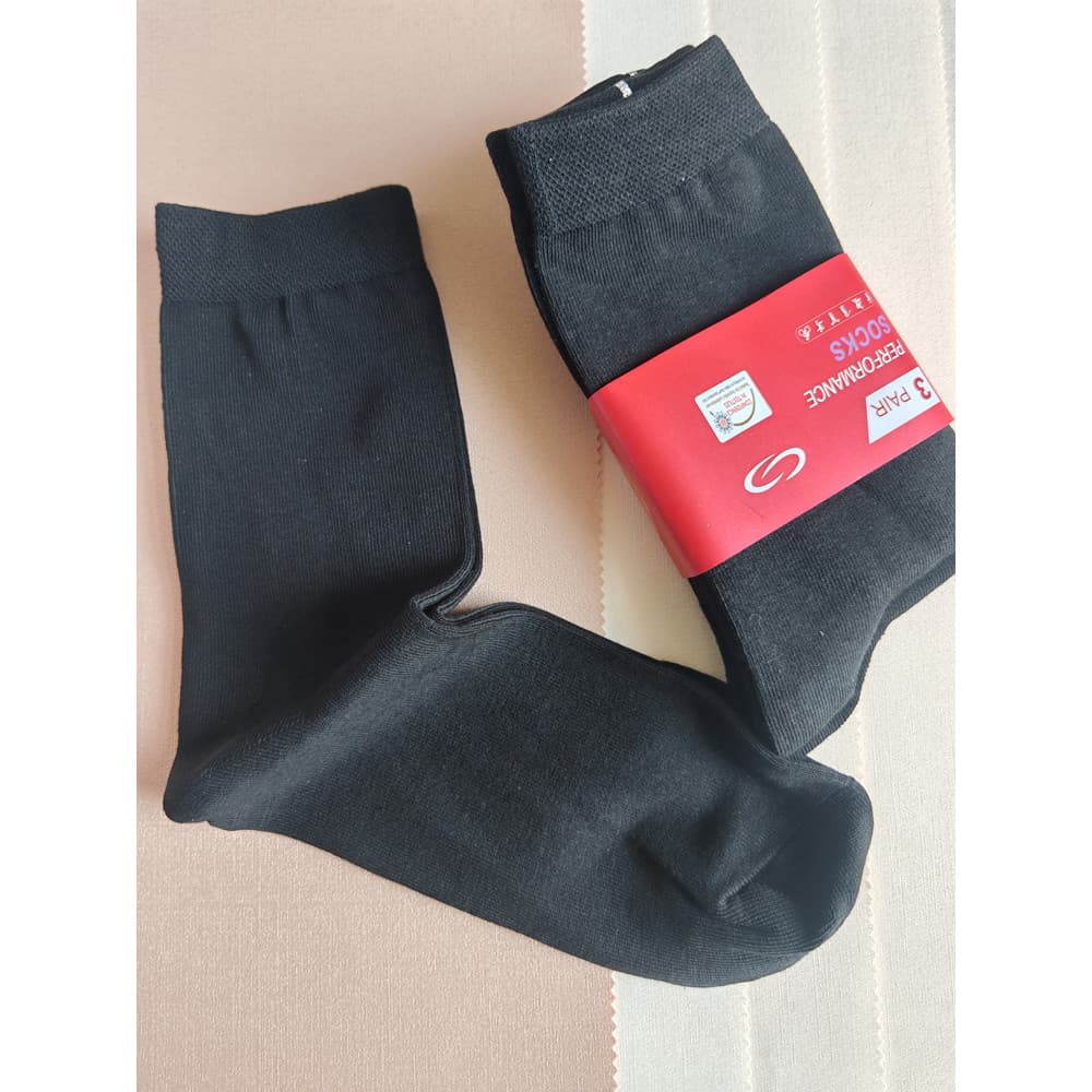 Comércio exterior 3 pares masculino feminino meias de algodão preto absorvente de suor respirável primavera outono simpl