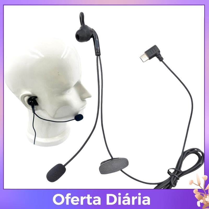 Esteque no 1 Peça Para V6 Pro V4C Plus Q8 F6 V7 Juiz Orelha Inte Fone De Ouvido Tipo-C Interface Árbitro Fones Intra-Aur