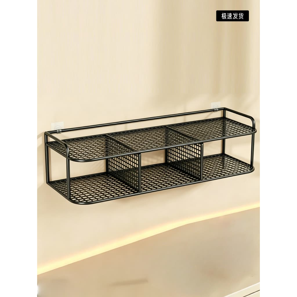 Suporte de Rack de colocação de roteador suporte de parede sem perfuração conjunto-caixa superior luz gato caixa de arma