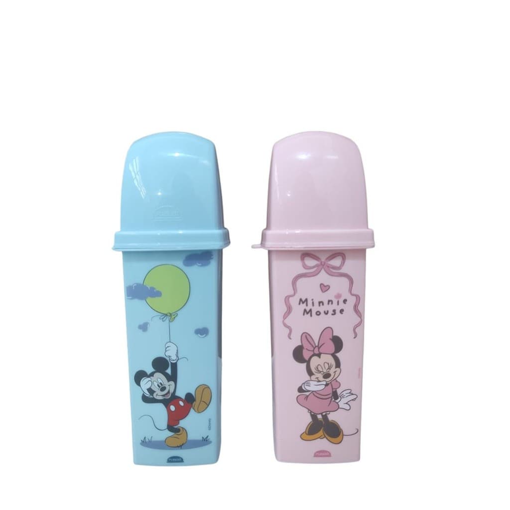 Kit 2 Porta-escovas Dentais Mickey Minnie Plasútil 290ml