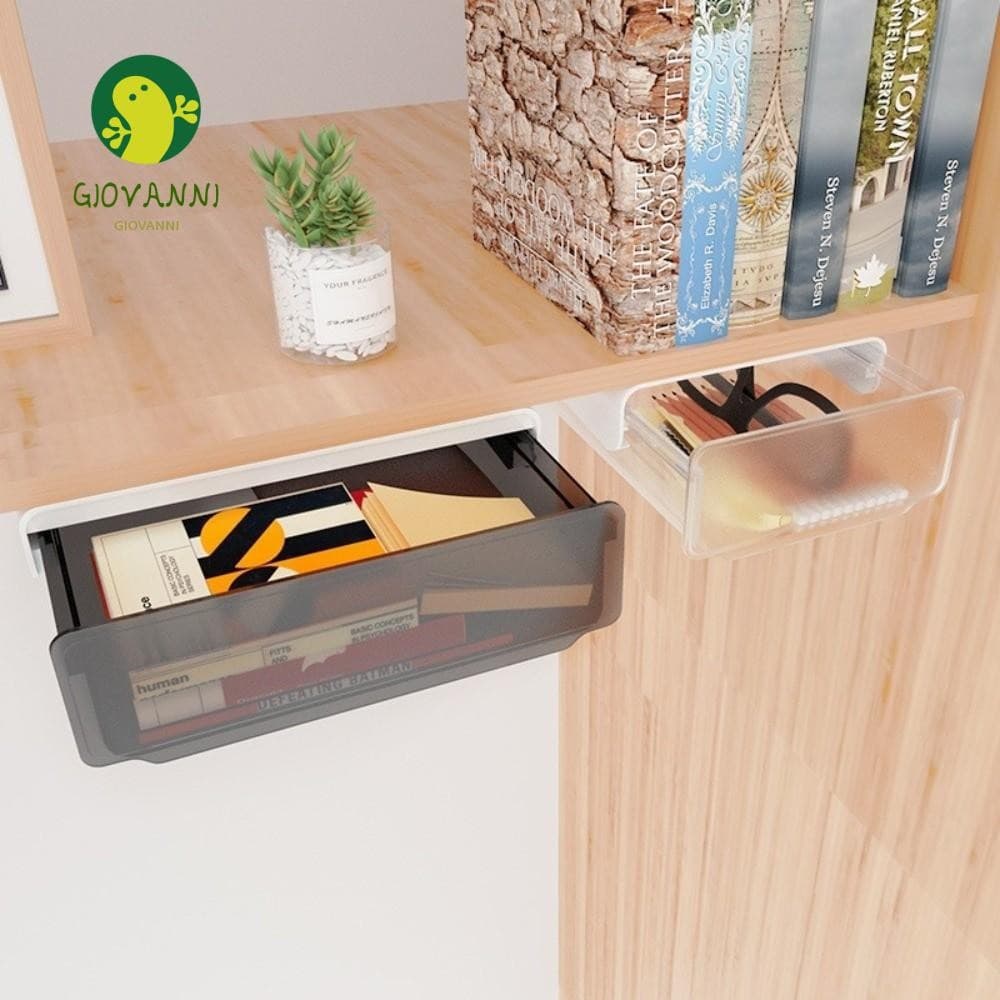 Caixa De Armazenamento De Gaveta GIOVANNI , Fivela Deslizante Que Economiza Espaço Sob O Organizador De Mesa , Multiuso