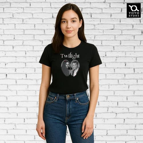 Camiseta Feminina Estampa Saga Crepúsculo Bella E Edward