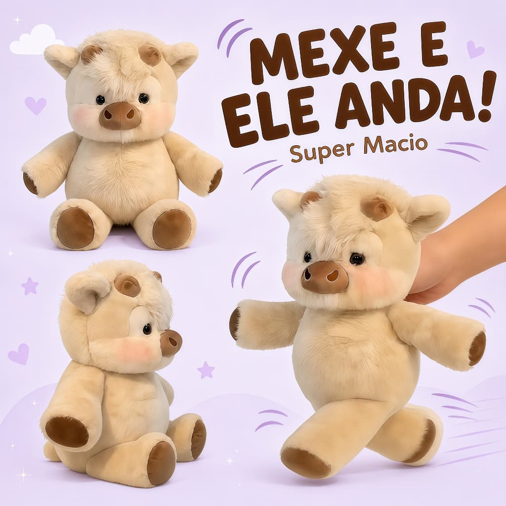 40cm Pelúcia de Boi Highland Bezerro Fofa e Macio Boneca Criativo e Divertido Presente para Criança