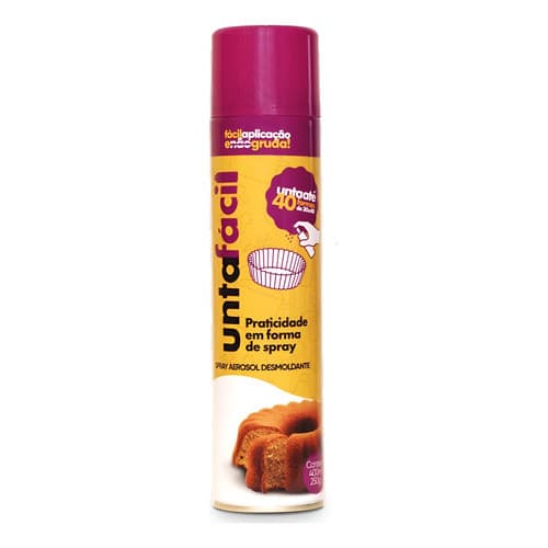 Desmoldante Spray Culinário Untafácil 400 Ml Para Untar Forma Bolo