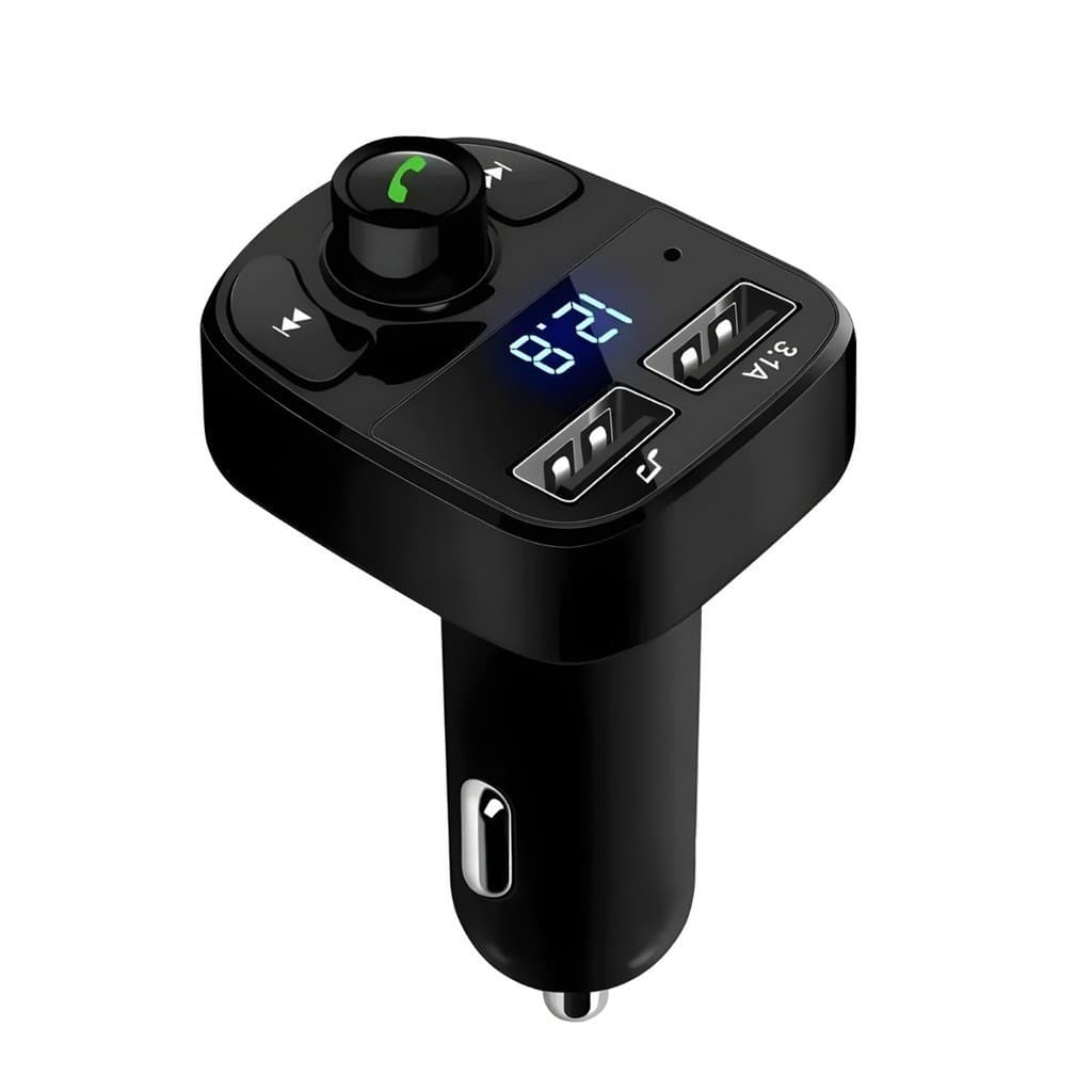 Carregador Carro Transmissor Fm Bluetooth Veicular Mp3