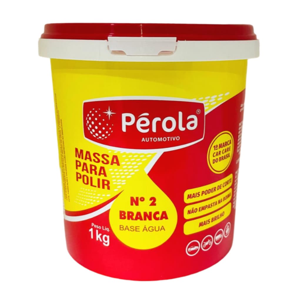 Massa de Polir N2 Base Água Pérola 1kg – Polimento Automotivo Profissional