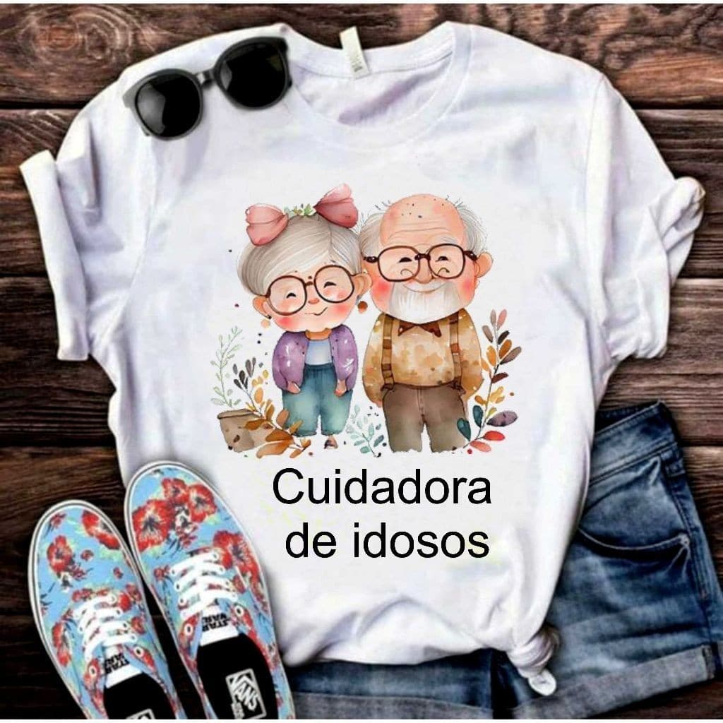 Camisa Camiseta T-Shirt Blusa Cuidadora Y5 R DR