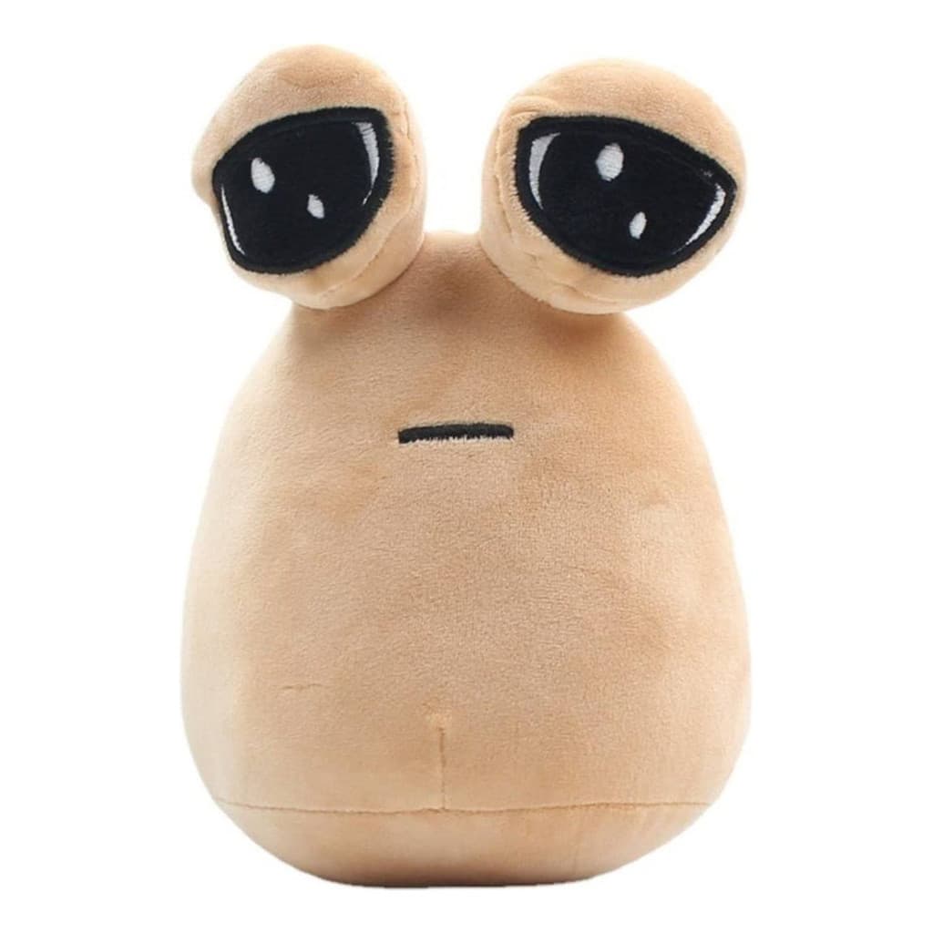 Boneco de Pelúcia Pou 20cm Original – Brinquedo Fofo Infantil Antialérgico