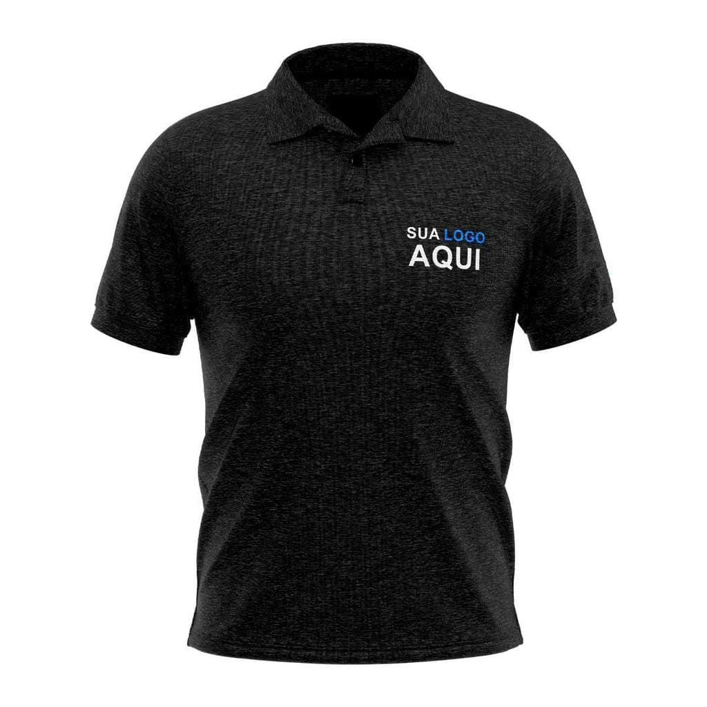 Camisa Personalizada Polo Logo Bordada Peito Manga Costas