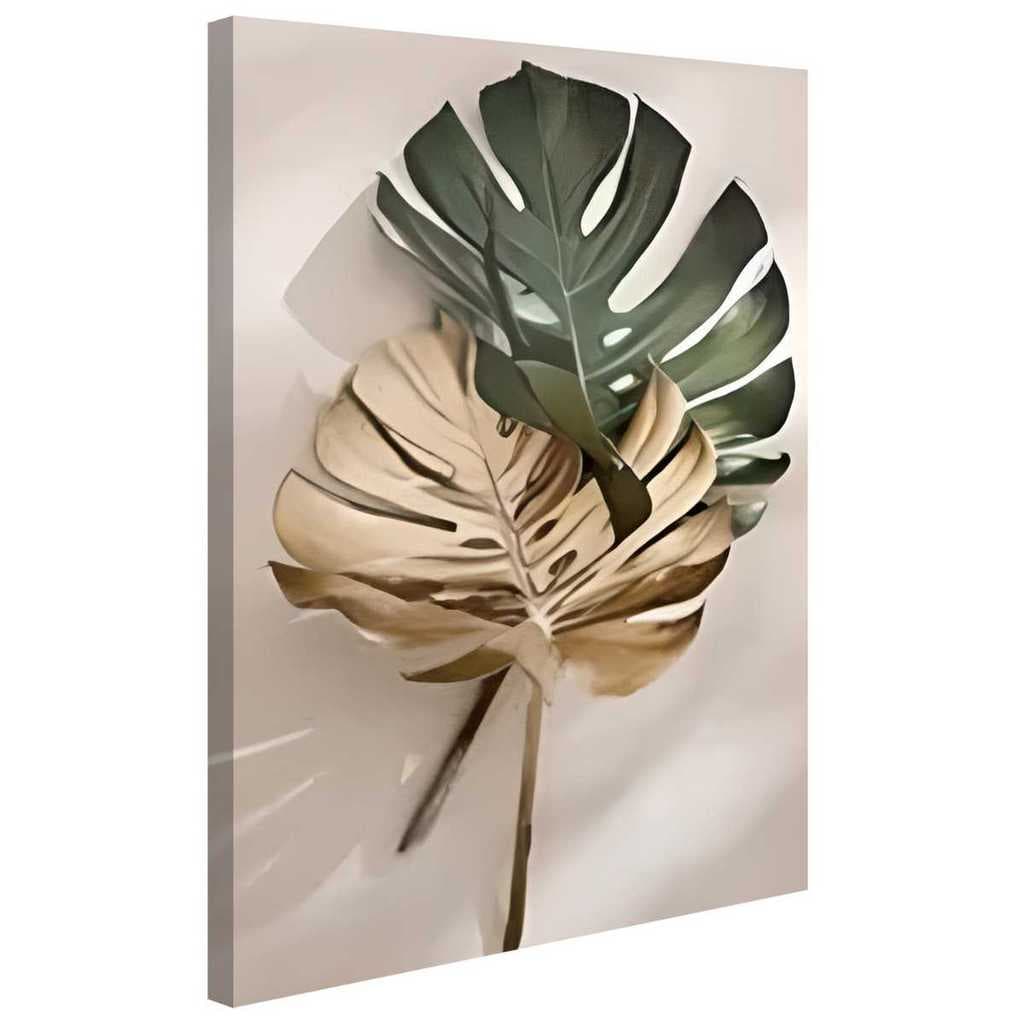 Quadro Decorativo Folha Costela Adão Sala Quarto 85x60 Cm