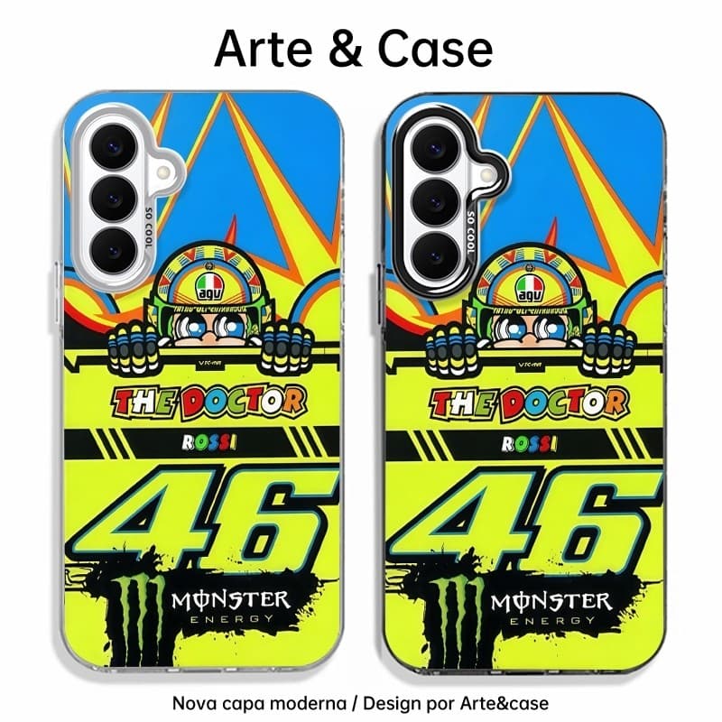 Capinha de silicone fosca impacto-Valentino Rossi 46 For Samsung Galaxy S20 S21,S22 S23 S24 S25 S26 S26Plus S26Ultra