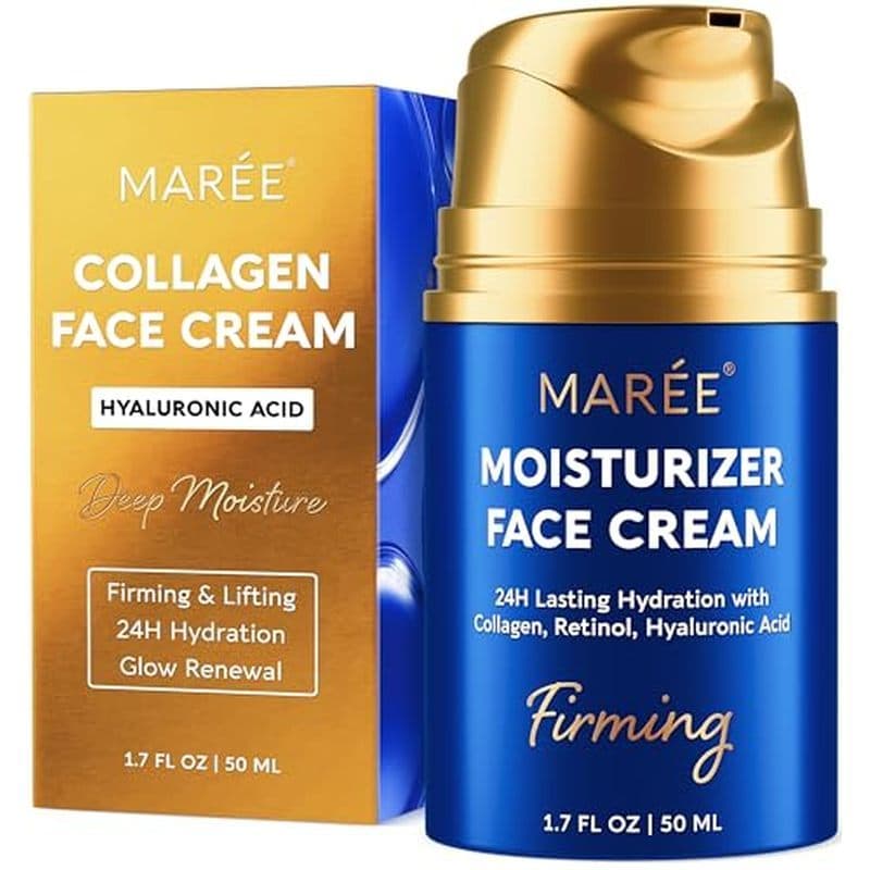 Hidratante Facial MAREE – Creme Retinol Para Mulheres Com Colágeno & amp ; Ácido Hialurônico Dia De DD Rugas Faciais Ant