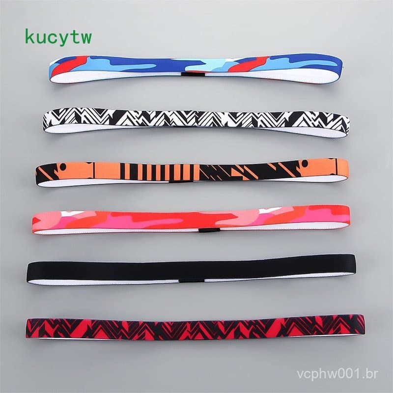 6Pcs Esportes Faixa De Cabelo Não Yoga Fitness Absorção De Suorção Respirável Fahsion Sports Sweatband