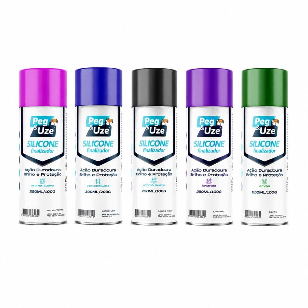 SILICONE SPRAY FINALIZADOR USO DIVERSOS AROMA 250ML PEG&UZE